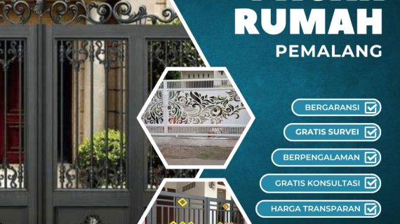 Jasa Pembuatan Pagar Pintu Gerbang Laser Cutting Plat Besi Alferon di Pemalang